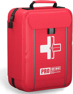 Upgrade - Comprehensive First Aid Kit with Labelled Compartments, Molle System Emergency Kits for Car,Home,Hiking, Backpacking, Camping, Traveling, and Cycling