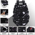 50L Military Tactical Backpack 3 Day Assault Pack Molle Daypack Hiking Backpack for Men and Women