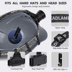 Headlamp Rechargeable with White/Red/UV/Black Light Headlight,1080 High Lumens Super Bright LED Headlamps Battery Powered,16 Modes Waterproof Head Lamp for Hardhat Hunting Pet Urine Detection