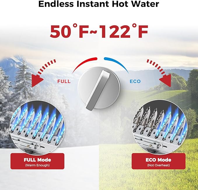 CAMPLUX Portable Water Heater,1.58 GPM Propane Water Heater Outdoor,41,000 BTU Camping Water Heater with 1.6 GPM Water Pump Pack，BW158BP60, Black