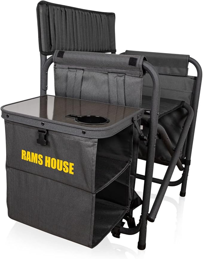 Picnic TIME NFL Unisex-Adult NFL Fusion Camping Chair with Side Table and Soft Cooler, Beach Chair for Adults, Lawn Chair