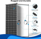 Solar Panel 250W 12 Volt 10BB Cell,Monocrystalline High-Efficiency 250 Watt 12V PV Module Power Charger for RV Caravan Marine Camper Rooftop Farm Battery and Other Off-Grid Applications