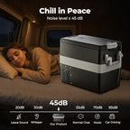 BougeRV 12V Portable Refrigerator Fridge Freezer Portable Car Fridge 53 Quart Electric Cooler12V/24V DC 110~240 V AC for RV Truck Jeep Pickup SUV Van Boat Camping Tailgating Road Trip Outdoor Travel