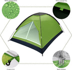 1-Person Dome Tent for Camping Waterproof Lightweight Portable Backpacking Orange/Blue/Army Green/Green