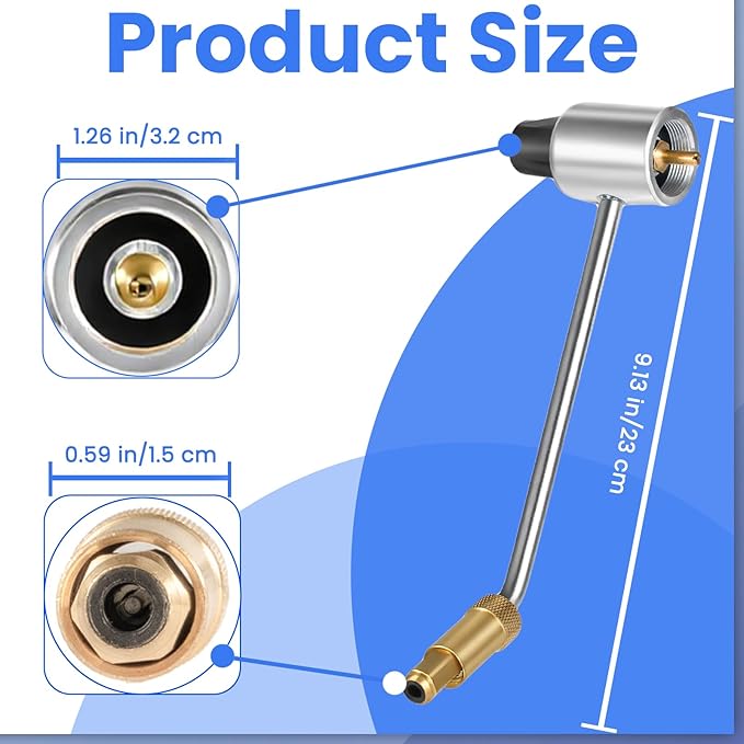 Zookpr 5430 Gas Stove Pressure Regulator Compatible with Coleman, Camp Chef, Fold N Go and Stansport Stoves, Propane Regulator Tube Replacement for 1LB Propane Cylinder, Maintain Stable Gas Pressure