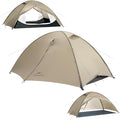 Naturehike Jiling 1/2 Person Backpacking Tent 4 Season Lightweight Tent for Hiking & Bikepacking Easy Setup 3000mm Waterproof Ultralight CampingTents for Outdoor Cycling