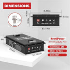 36V 166Ah LiFePO4 Battery Small Size, 6374Wh Lithium Battery with 200A BMS, Up to 10000+ Rechargeable Cycles, Perfect for Golf Cart,RV Camping, Trolling Motor, Solar Power Storage (36V*166Ah)