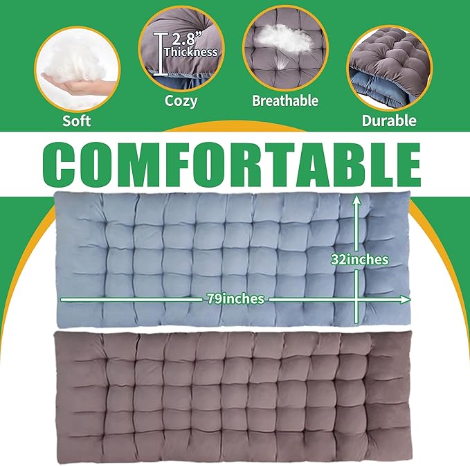 2 Pack XXL 32 Inches Camping Cot with Mattress Extra Large Width Oversize Folding Cot Heavy Duty Comfortable Cots for Sleeping Guest Bed with Carry Bag Easy to Set-up for Home Indoor Outdoor