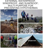 Foil Blanket | Reusable Warm Survival Gear - Winter Outdoor Thermal Blankets,for Camping Backpacking Travel Car Tent Sleeping Winter Cold Weather Homeless Prepper