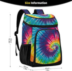 Tropical Pineapples Fruits Cooler Backpack Insulated Leak Proof Beach Cooler Bag Soft Lunch Picnic Hiking Camping Backpack Cooler