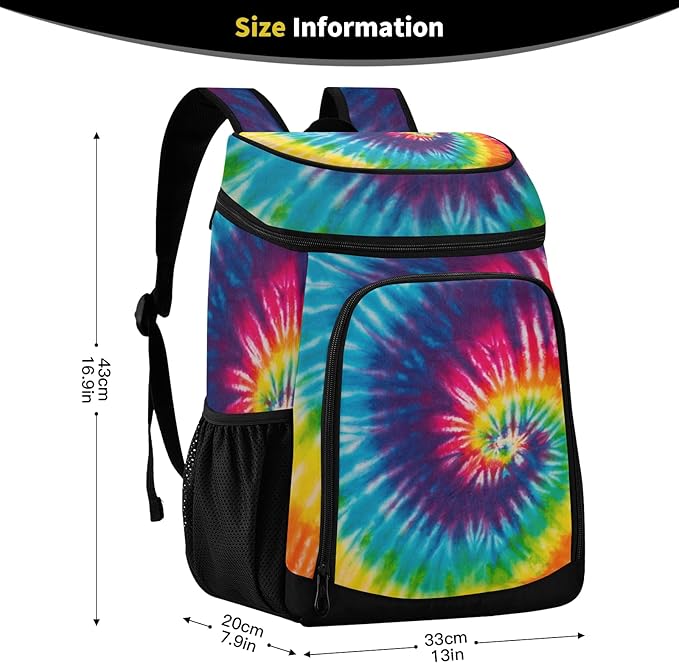 Tropical Pineapples Fruits Cooler Backpack Insulated Leak Proof Beach Cooler Bag Soft Lunch Picnic Hiking Camping Backpack Cooler