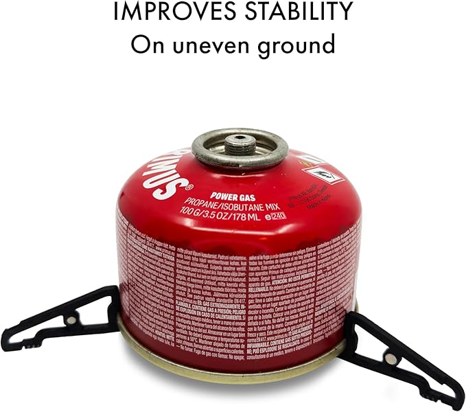 MagFeets Ultralight Fuel Canister Stabilizer Magnetic Gas Can Stand for Camping Stoves (Black)