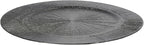 100 PCS Charger Plates Bulk, 13 Inch Decorative Round Dinner Plates, Plastic Dinner Chargers Bulk Serving Plate for Birthday Parties, Holidays, Weddings (Black)