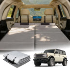 Car Bed for 2025-2026 Ford Bronco, Foldable Non-Inflatable Memory Foam Camping Mattress, Thickened Portable Trunk Sleeping Pad, Air Mattress Upgrade for Camping & Travel Essentials, With Storage Bag