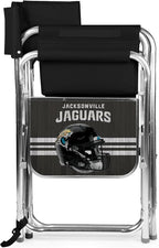 Picnic TIME NFL Unisex-Adult NFL Sports Chair with Side Table, Beach Chair, Camp Chair for Adults