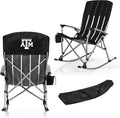 Picnic TIME NCAA Unisex-Adult NCAA Outdoor Rocking Camp Chair, XL Heavy Duty Camping Chair for Adults