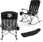 Picnic TIME NCAA Unisex-Adult NCAA Outdoor Rocking Camp Chair, XL Heavy Duty Camping Chair for Adults
