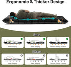 KASBAH Camping Sleeping Pad,Extra Wide 6 inch Thick Inflatable Sleeping Pads with Built-in Foot Pump and Pillow,Ultralight Camping Mat Gear for Outdoor Hiking,Camping