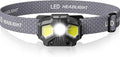 Rechargeable Headlamp with Red/Green/White 14 Modes, 1400 Lumens LED Head lamp Ultra-Bright Rechargeable, Headlamps with Memory Function, Ideal for Outdoor Camping, 1 Pack