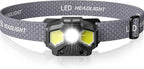 Rechargeable Headlamp with Red/Green/White 14 Modes, 1400 Lumens LED Head lamp Ultra-Bright Rechargeable, Headlamps with Memory Function, Ideal for Outdoor Camping, 1 Pack