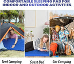 Hazli Matrix AirCell Memory Foam Camping Mattress Pad - CertiPUR-US Roll Up Mattress for Adults - Portable Foam Sleeping Mats for Camping - Camp Cot Sleeping Pad - Floor Sleep Mat Bed Roll for Car RV