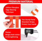 SecuCaptain Emergency Fire Blanket for Home and Kitchen - 6 Pack 40"x40" Flame Suppression Fiberglass Fire Blankets for House Camping Car Warehouse Office Emergency Survival Safety
