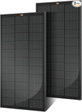 RICH SOLAR 200 Watt 12 Volt Monocrystalline Solar Panel 2 Pack of 9BB Cell 100W High Efficiency Solar Module Charge Battery for RV Trailer Camper Marine Off Grid All Black