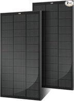 RICH SOLAR 200 Watt 12 Volt Monocrystalline Solar Panel 2 Pack of 9BB Cell 100W High Efficiency Solar Module Charge Battery for RV Trailer Camper Marine Off Grid All Black