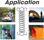 4Pcs Tent Spring Buckle,Heavy Duty Stainless Steel Awning Rope Tensioner, Tarps, Tents, Wire Racks Accessories