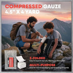 Advanced Trauma First Aid Kit - Emergency Camping Gear with Tourniquet Kit, Compression Bandage, 36" Splint | Portable Survival Gear for Outdoor, Home, Camping- Gift for Husband Dad and Wife-Black
