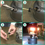 SUNJIKA Camping Stove&Lantern Comprehensive Repair Kit for Coleman Lantern Parts with Coleman Dual Fuel Stove.Check Valve,Air Stem Assembly(200-6381),Universal Plunger Pump Metal Part(242j5201)