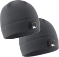 POWERCAP LED Hat Light 150 Lumens Rechargeable Fleece Beanie with Bright Built-in Headlamp Waterproof LED Warm One Size Cap