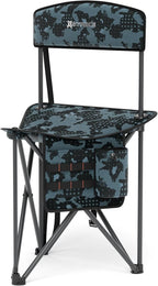 X Strike Portable Fishing Chairs Outdoor Folding Stool for Adults Portable Camping Chair for Ice Fishing,Hunting,Lawn,Patio,Garden,300LBS.