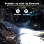 Headlamp Rechargeable LED (4 Pack) 230° Wide Beam, USB-C Lightweight Head Lamp, Long Runtime, Water-Resistant for Camping, Hiking, Running, Fishing, Repair Work