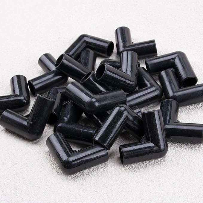 ZORZA 20Pcs 90° Corner Tent Connector 2 Way Plastic Canopy Parts and Accessories with 0.63" ID Essential Tent Frame Replacement Parts for Enhanced Stability