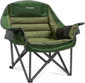Oversized Camping Chair, Portable Folding Camping Chairs with Side Pocket, Cup Holder and Carry Bag, Heavy Duty Outdoor Camping Chairs for Adults, Fishing, Sports, Trip, up to 400lbs, Style 2