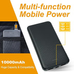 Heated Massage Reclining Stadium Seat, Bleacher Chair with 10000mAh Portable Bank, 6 Reclining Positions for Camping, Games & Sports