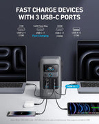 Anker SOLIX C200 DC Power Bank Station, 192Wh Portable Power Station, LiFePO4 Battery, 200W Solar Generator, for Outdoor Camping, Traveling, and Emergencies (No Wall Charger Included)