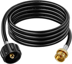 12 FT Propane Hose Adapter 1lb to 20lb, Fit for Mr. Heater Buddy Heater, Blackstone Tabletop Griddle, Coleman Stoves & More - Connects 1 lb Portable Appliances to 20 lb Tanks