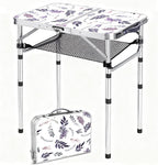 Folding TV Trays Foldable Dinner Tray Table Adjustable Height Food Snack Eating Couch Side Table Study Aluminum Portable Sofa Tray End Table for Outdoor Indoor Camp Pinic Bed Couch Living Room