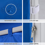 COOSHADE Instant Canopy SunWall 8x8 Canopy SideWall for Pop up Canopy Tent, 1 Pack Sidewall Only, Blue