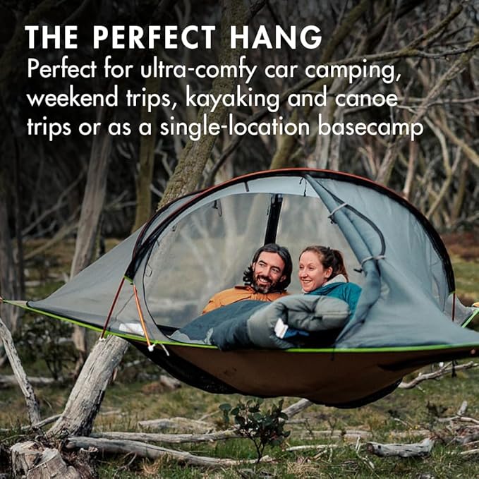 Tentsile Connect V3 2-Person Tree Tent Hammock, The Original Tree Tent Company, 880 Pound Capacity, Portable Treehouse, Heavy Duty Ratchets Included, Designed in The UK