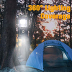 2-Pack Collapsible Camping Lantern XTAUTO Solar USB Rechargeable Portable Lightweight Waterproof LED Flashlight Survival Kits for Indoor Outdoor Home Emergency Light Power Outages Hiking Hurricane