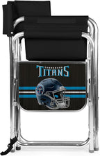 Picnic TIME NFL Unisex-Adult NFL Sports Chair with Side Table, Beach Chair, Camp Chair for Adults