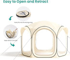10x10ft Gazebo Screen Tent, Pop Up Bubble Tent, Mosquito Proof & Sun Shade Canopy, Heavy Duty Waterproof Outdoor Shelter for Patio, Camping, Backyard Parties
