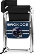 Picnic TIME NFL Unisex-Adult NFL Sports Chair with Side Table, Beach Chair, Camp Chair for Adults