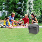Goplus 16 Quart Cooler, 24-Can Capacity Ice Chest with 2 Cup Holders, 3-5 Days Ice Retention, Portable Insulated Ice Box for Camping, Fishing Outdoor Activities