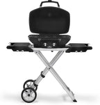 Napoleon TravelQ PRO285X Portable Propane Gas Grill with Foldable Scissor Cart, Black, 2 Burners, Tailgating, Camping, and Small Outdoor Spaces