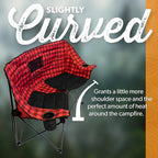 Kuma Outdoor Gear Kozy Bear Chair with Carry Bag, Ultimate Portable Luxury Outdoor Double Camping Chair for Glamping, Sports & Outdoor Adventures (Heather Grey/Black)