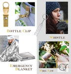 Gifts for Men Dad Husband Him Fathers Day, Survival Kit, Emergency Survival Gear and Equipment 14 in 1, Anniversary Birthday Gifts for Him Boyfriend, Hunting Fishing Camping Accessories, Cool Gadget